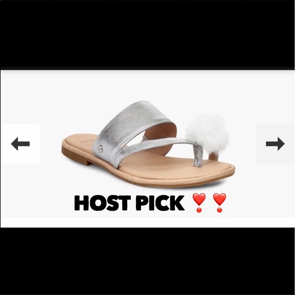 🔴NWT UGG HADLEE METALLIC SANDALS - Picture 2 of 8